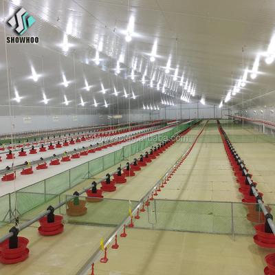 China Commercial Chicken House Steel Frame Broiler Poultry Farm Shed Prefab Chicken House Designs For Sale for sale