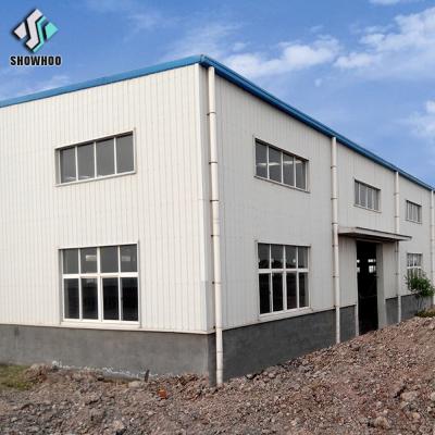 China Steel Structure Building Long Span Pre Engineering Red Steel Iron Structure Building for sale