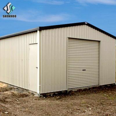 China Modern Cheap Portable Car Layed Sandwich Panel Prefab Garage for sale