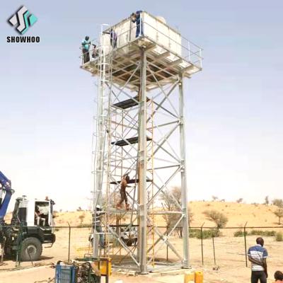 China Hot Galvanized Water Storage Tank Tower Steel Structure Water Storage Tank Tower for sale