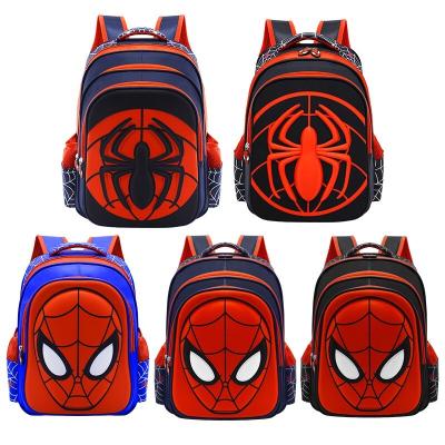 China Wholesale Custom Anti-theft Cartoon Anime Logo Outdoor Leisure High Quality Student Backpack Primary Spider Man for sale