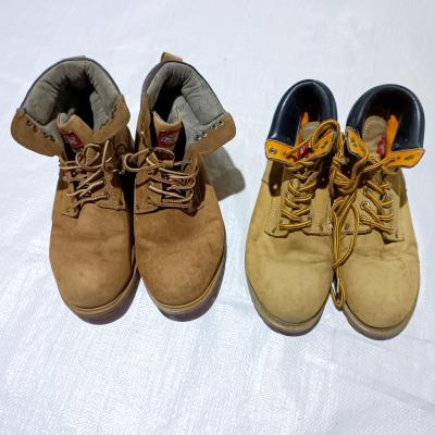 China Fashionable Guys Fashion Leather Used Shoes Men Martin Boots Used Second Hand Shoes for sale