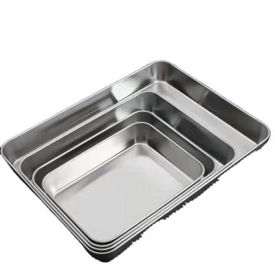 China 2021 Viable New Promotion Stainless Steel Dish Deepening Baking Dinner Dish for sale