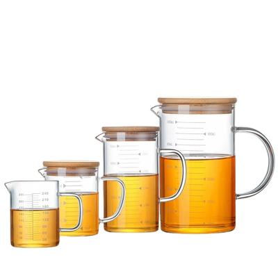 China 2021 Sustainable High Borosilicate Tea Coffee Drinkware Hot-Selling Glasses With Graduated Measuring Cup for sale