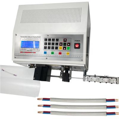 China Wire Cutting Cable Multiconductor Wire Jacket Stripping Machine Oval Flat Multi Core Wires Cutting Stripping Separating Machine for sale