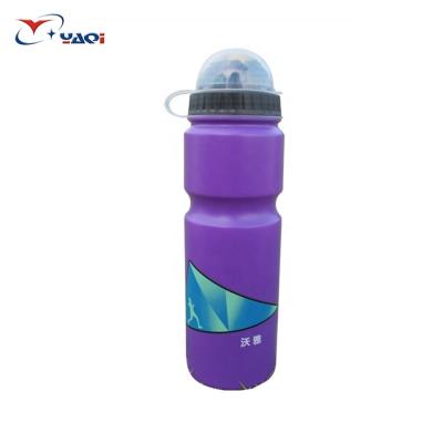 China Sustainable BPA Free Standard Outdoor Cycling Bicycle 750ml PE Sports Water Bottle With Dust Cover for sale