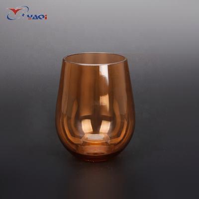 China China Sustainable Manufacturer Wholesale Disposable Parties Weddings Used Clear Plastic Wine Glass for sale