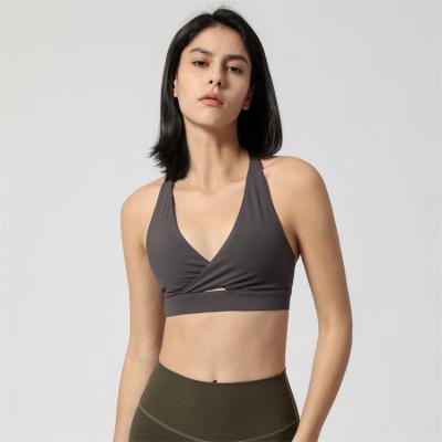 China Wholesale Breathable High Quality Hot Sexy Yoga Bra Women Gym Activewear Spandex Gym Wear Soft Sports Bra for sale