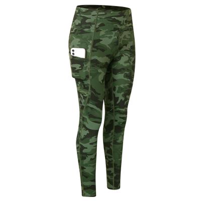 China Breathable Camouflage Women Sports Yoga Pants Running Fitness Gaiters Butt Lifting Yoga Pants Training Gaiters for sale