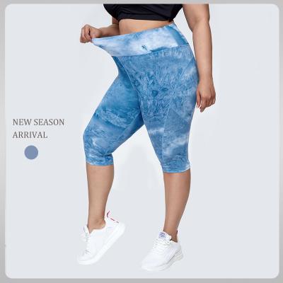 China Breathable Big Size Plus Size Sporty High Butt Shorts Workout Fitness Gym Wear Yoga Gaiters Lifting Shorts for sale