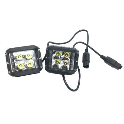 China 1400 4 Inch 20W Auto Motor Led Driving Working Light 4x4 Offroad Led Light Bar With 2 Packs for sale