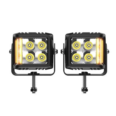 China 1400 4 Inch 20w led work light square flush mount led bumper spot light side shooter work lamp for sale