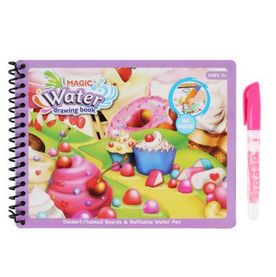 China Paper magic water books reusable water drawing board for kids could paint by clear water, several mold for optional for sale