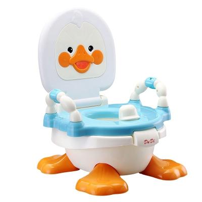 China Plastic Potty Training Toilet with Life Like Button Flush Sound for Toddler Kids Child Potty Training Chair for sale