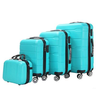 China Fashion Wholesale Smart Design 360 Degree Wheels 4 Piece Trolley Bag Luggage Sets for sale