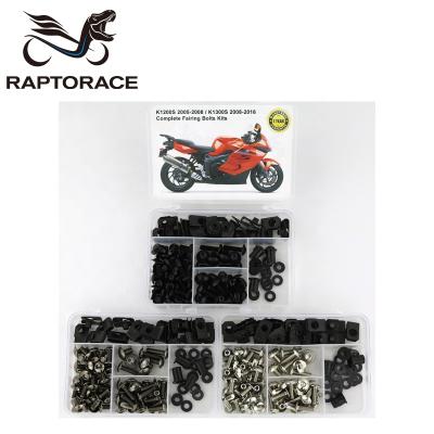 China Aftermarket Raptorace Fit For BMW K1200S K1300S Aftermarket 10.9 Fairing Cover Bolt Kit Mounting Fastener Bodywork Screw Steel Clip Gasket Nut for sale