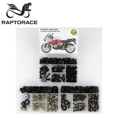 China Aftermarket Raptorace Fit For 2005-2007 BMW R1200ST Aftermarket 10.9 Fairing Cover Bolt Kit Mounting Fastener Bodywork Screw Steel Clip Gasket Nut for sale