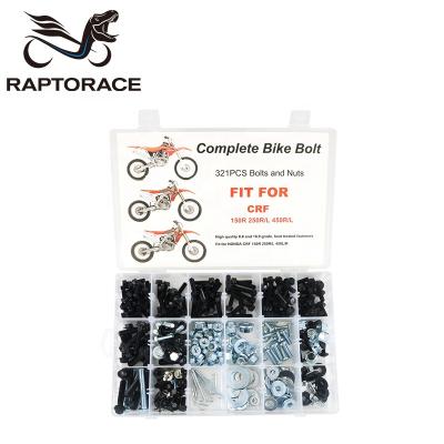 China Aftermarket Raptorace Fit For HONDA CRF150R CRF250R CRF250X CRF450R CRF450X Aftermarket 10.9 Steel Bolt Clip Screw Clip Gasket Nut for sale