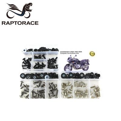 China Aftermarket Raptorace Fit For Yamaha BYPASS XJ60 Aftermarket 10.9 Fairing Cover Bolt Kit Mounting Fastener Bodywork Screw Steel Clip Joint Nut for sale