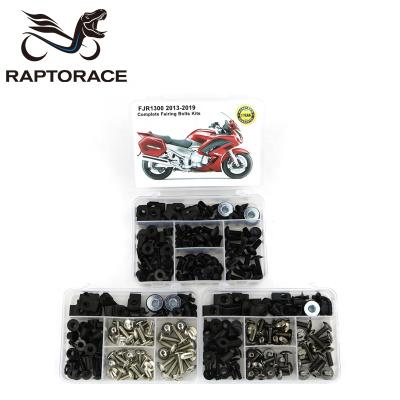 China Aftermarket Raptorace Fit For Yamaha FJR1300 13-19 Aftermarket 10.9 Fairing Cover Bolt Kit Mounting Fastener Bodywork Screw Steel Clip Gasket Nut for sale