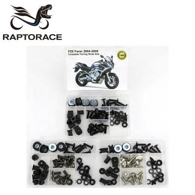 China Aftermarket Raptorace Fit For Yamaha FZ6 Fazer 04-09Aftermarket 10.9 Aftermarket 10.9 Fairing Cover Bolt Kit Mounting Fastener Bodywork Screw Steel Clip Gasket Nut for sale