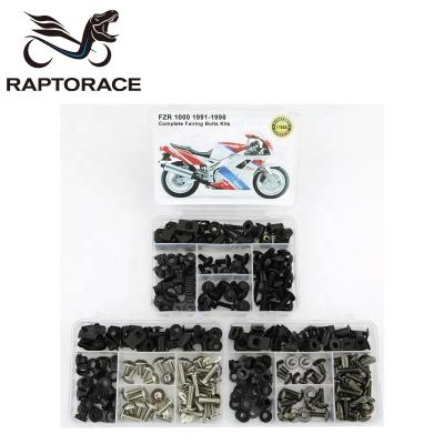 China Aftermarket Raptorace Fit For Yamaha FZR 1000 Aftermarket 91-96 10.9 Fairing Cover Bolt Kit Mounting Fastener Bodywork Screw Steel Clip Gasket Nut for sale