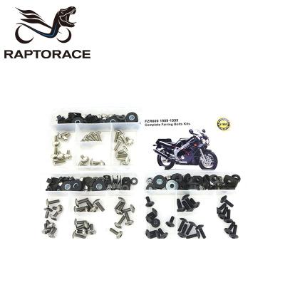 China Aftermarket Raptorace Fit For Yamaha FZR600 89-99 Aftermarket 10.9 Fairing Cover Bolt Kit Mounting Fastener Bodywork Screw Steel Clip Gasket Nut for sale