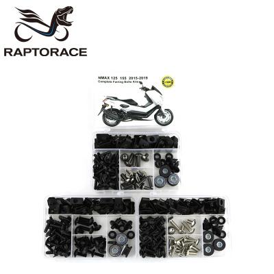 China Aftermarket Raptorace Fit For Yamaha NMAX 125 155 Aftermarket Fairing Cover Bolt Kit Mounting Fastener Bodywork Screw Steel Clip Gasket Nut 10.9 for sale