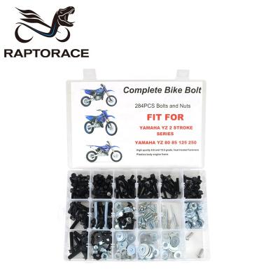 China Aftermarket Raptorace Fit For Yamaha YZ 80 85 125 250 Aftermarket 10.9 Steel Bolt Clip Screw Clip Gasket Nut YZ85 YZ125 YZ250 for sale