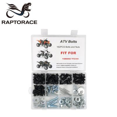 China Aftermarket Raptorace fit for YAMAHA YFZ350 WHITE LADY 10.9 Steel Bolt Clip Screw Clip Seal Nut 1987-2006 for sale