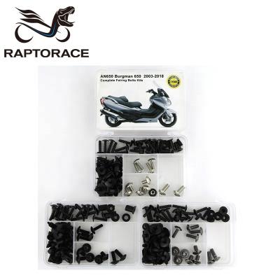 China Aftermarket Raptorace Fit For Suzuki AN650 Burgman 650 2003-2018 Aftermarket Fairing Cover Bolt Kit Mounting Fastener Body Work Steel Screws 10.9 for sale