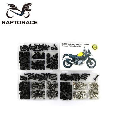 China Aftermarket Raptorace Fit For Suzuki DL650 V-Strom 650 2017-19Aftermarket 10.9 Fairing Cowl Bolt Kit Mounting Fastener Bodywork Screw Steel Clip for sale