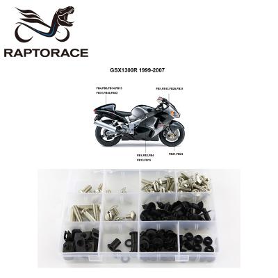 China Aftermarket Raptorace Fit For Suzuki GSX-1300R Hayabusa 1999-07Aftermarket 10.9 Fairing Cover Bolt Mounting Fastener Bodywork Screw Kit Steel Clip for sale