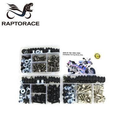 China Aftermarket Raptorace Fit For Suzuki GSX-R 750 1992-1995 Aftermarket Fairing Cover Bolt Kit Mounting Fastener Bodywork Screw Steel Clips 10.9 for sale