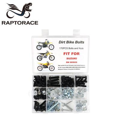 China Aftermarket Raptorace fit for Suzuki RM RMX 60 65 80 85 125 250 aftermarket steel bolt tie screw clip gasket nut 10.9 for sale