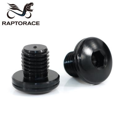 China Aftermarket Raptorace M10*1.25 Thread Pitch Mirror Hole Socket Cover Screw Bolt Block Off 6061 Aluminum Alloy for sale