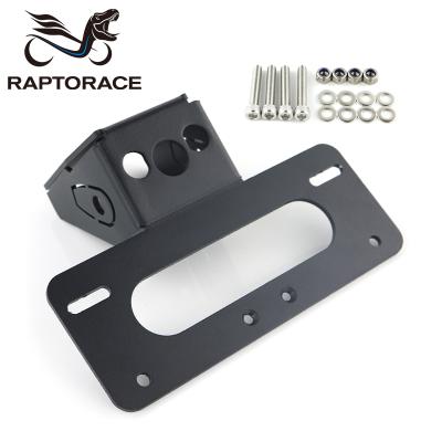 China Aftermarket Raptorace Fit For KAWASAKI Z650 Ninja 650 2017-21 Aluminum Aftermarket Number Plate Holder Shock Absorber Remover Tails Rows for sale