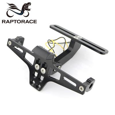 China Universal CNC T6 6061 Aluminum Alloy Aftermarket Raptorace Equipment Aftermarket Raptorace Equipment Number Plate Holder Shock Absorber Eliminator Tail Row for sale