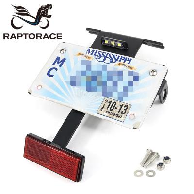 China Aftermarket Raptorace Fit For SUZUKI Boulevard M90 M109R M1800R Aluminum Aftermarket Number Plate Holder Shock Absorber Tail Row for sale