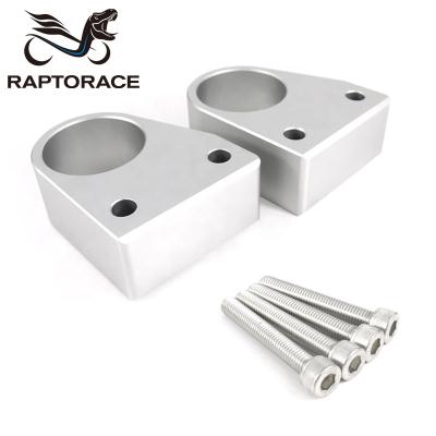 China Aftermarket Raptorace Fit For Honda VFR800 VFR 800 Aftermarket Handlebar Riser Hold Down Machine T6 6061 CNC Anodize for sale