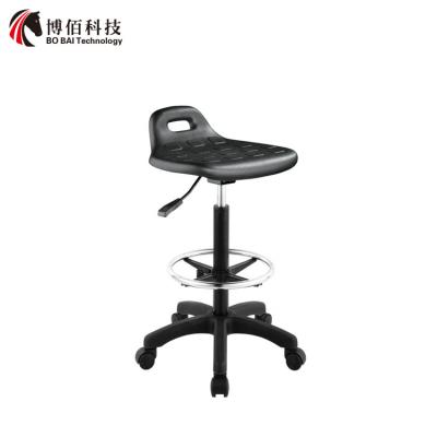 China Pu Ergonomic ESD Anti Static Chair with Nylon Base And Footring for sale