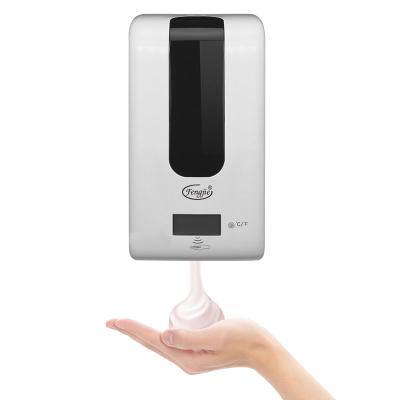 China Automatic Touchless Foam Soap Dispenser Spray Hand Sanitizer Soap Dispenser 2 in 1 Thermometer Soap Dispenser for sale