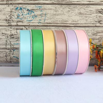 China High Quality 25mm Viable Premium Bow Accessories Polyester Satin Ribbon Ladies Hat Garment Hair Decorations Webbing Ribbon for sale