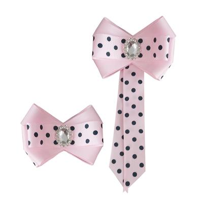 China Wholesale Fashion Customized Solid Color Garment Decorations Grosgrain Satin Ribbon Bow Hairpin Boutique Hair Clip Bowknot Acces for sale