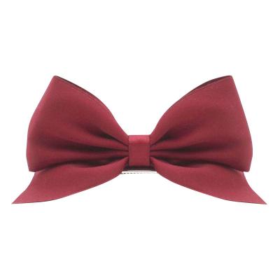 China Fashion Ready to Ship Custom Hair Ribbon Bowknot Accessories Polyester Satin Ribbons Bows Headwear Wholesale for sale