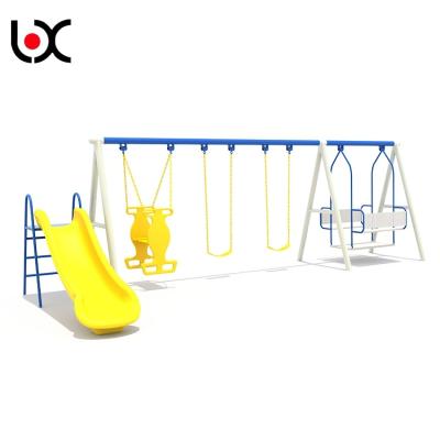 China Zero Factory Wholesale Kids Slide Swing Set Outdoor Playground for sale