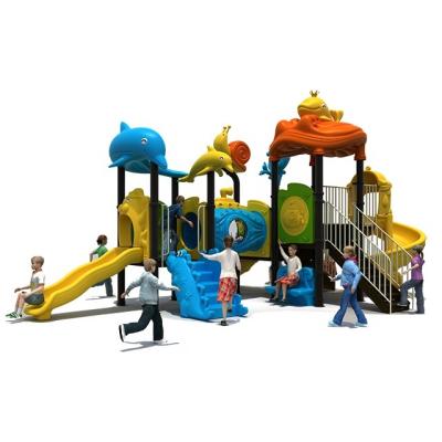 China Plastic Slide Slides Outdoor Playground Equipment Park Playground Amusement Kindergarten Playground for sale