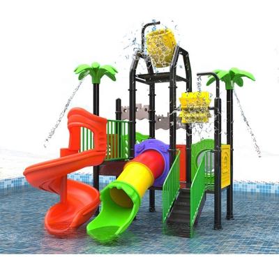 China Kids Outdoor Amusement Slide Kids Playground Water Park Plastic Playground for sale