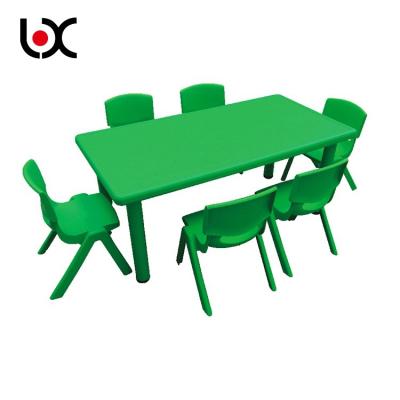 China Dumb Children's Supplies Color Furniture Set Kindergarten Table for sale