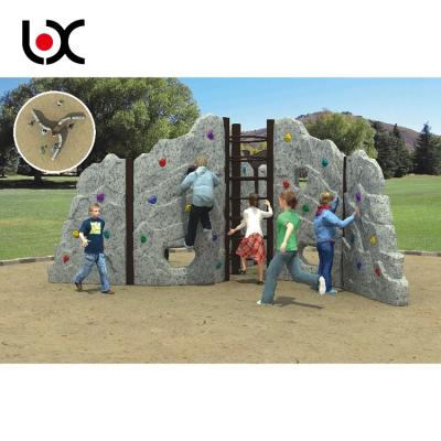 China Plastic PP Anti-UV Kindergarten Playground Climbing Wall for sale